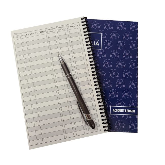 Side Spiral Bound Magnolia Flowers Checkbook/Transaction Register