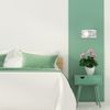 Modern Frosted Glass & Chrome Curved Wall Light