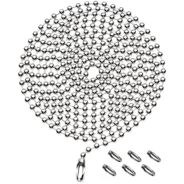 Pull Chain Extension for Ceiling Fans and Light Fixture, 59-Inch Long with 6 Ma