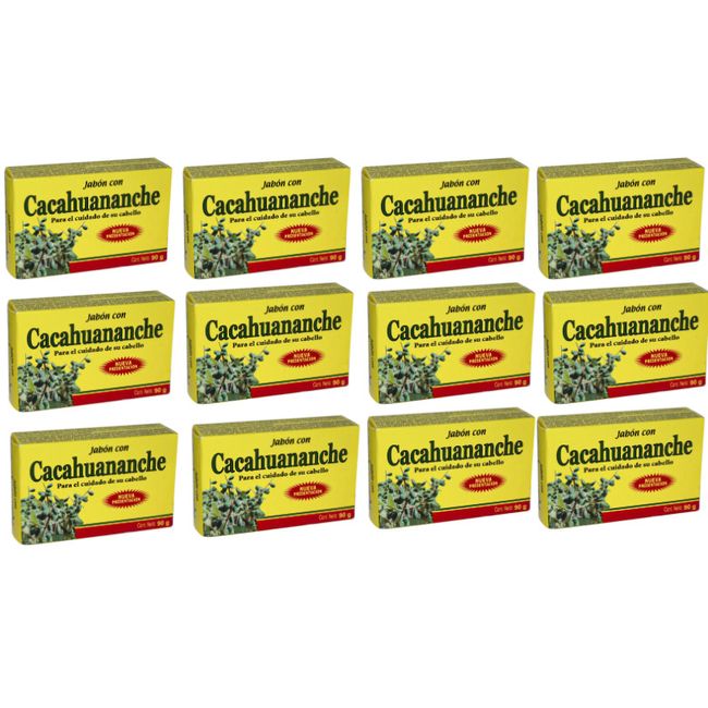 Cacahuananche Jabon Para el Cuidado del Cabello 12-Pack12 PACK!1