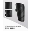 JAKO Unisex River Basic Shin Pads, Black, L