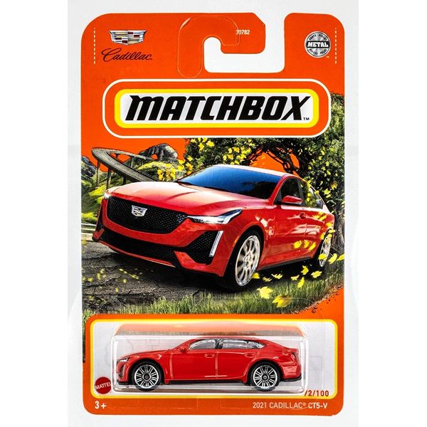 Matchbox 2022 - 2021 Cadillac CT5-V - Red - 72/100 - Ships Bubble Wrapped in a Box