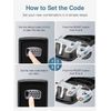 Waterproof Lock Box For Keys With 4 Digit Combination Outside Hold Key Safes
