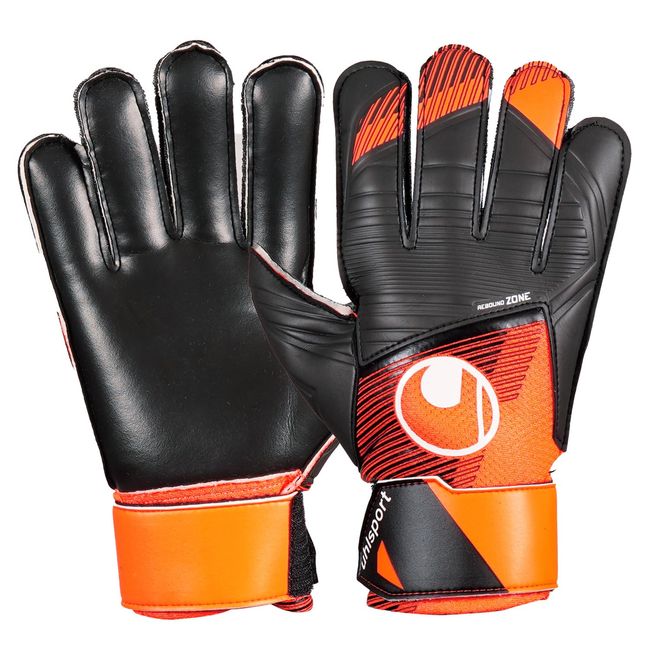 uhlsport Practice Durable Soccer GK Keeper Gloves Starter Resist 1011319 01 7 Flow Orange x White x Black