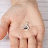 Philip Jones Paw Charm Created with Zircondia® Crystals