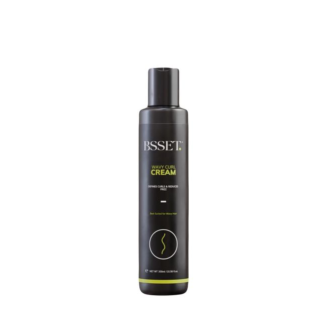 BSSET Wavy Curl Cream, Defines Curls Reduces Frizz Type 2 Wavy Hair 300 ml