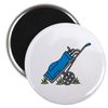 CafePress Golf Bag Caddy Magnets 2.25" Round Magnet (10 pack)