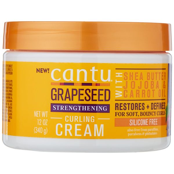 Cantu Grapeseed Strengthening Curl Cream, 12 oz