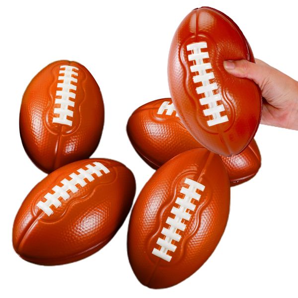 CIGOCIVI 6.7'' Foam Footballs Toys for Boys 6-15 Years Kids, Football Party Favors Chirstmas Xmas Birthday Gifts, Cool Boy Toys (4-Pack)