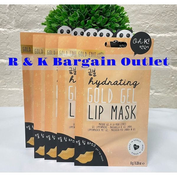 5 ~ Oh K!  Hydrating Gold Gel Lip Mask New