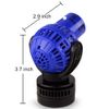1050 GPH Aquarium Circulation Pump Wave Maker Power Head with magnetic mount Suction Blue