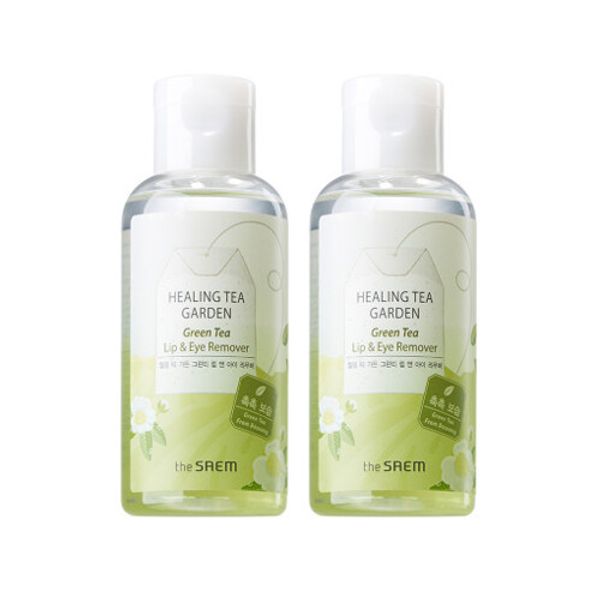 The Saem [The Saem] Healing Tea Green Tea Lip &amp; Eye Remover 150ml x 3