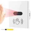 Acmerota Motion Sensor Light Switch Motion Sensor Hand Wave Switch, 8cm Sensor Switch 10A, 90-250V Air switch Contactless switch Suitable for Bedroom Kitchen Bathroom, ect (Neutral Wire Required)