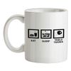 Eat Sleep Table Tennis - 10oz - Ceramic Mug for Coffee/Tea