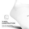Feetures Unisex High Performance Ultra Light No Show Tab Sock Solid (X-Large, White)
