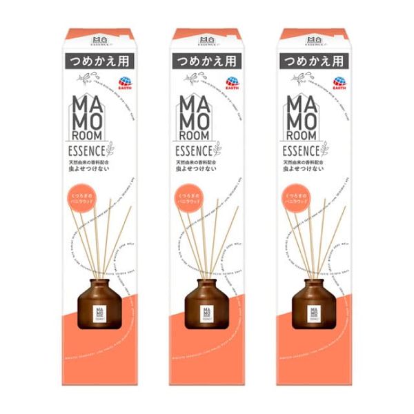 Mamorom Essence Insect Repellent Stick, Relaxing Vanilla Wood, Refill 2.4 fl oz (70 ml) x 3 Packs