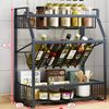 XINXIKEJI Spice Rack, Condiment Storage Rack, Kitchen Rack, Sink Side Rack, Multifunctional Kitchen Storage Rack, Condiment Stocker, Kitchen Desktop, Condiment Storage, Kitchen Storage Rack, Condiment