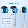 Frekare Helmet Toothbrush Covers Caps, Fits Most Manual and Electric Toothbrushes, 4 Count (White, Black, Blue, Red)