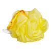 Bodylife Body Buffer, Puff, Exfoliating Bath & Shower Body Pouf, Scrunchie, Body Scrubber Yellow & White 55g Triple Pack