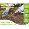 WORKPRO 11.5 in Dandelion Weeder Puller Tool Stainless Steel Garden Weed Remover