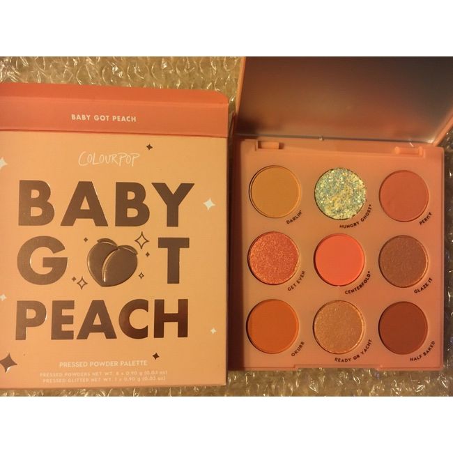 NIB Colourpop Baby Got Peach Eye Shadow Palette