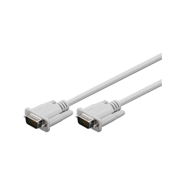 Monitorkabel GRAU 15 pol. HD Stecker - 15 pol. HD Stecker 5 m