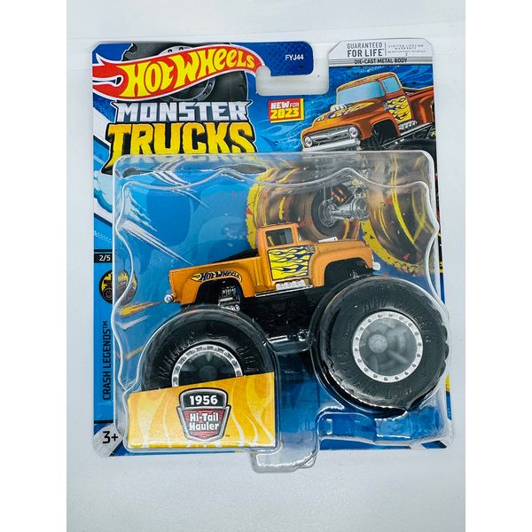 Hot Wheels Monster Trucks - 1956 Hi-Tail Hauler - Crash Legends 2/5 - Pickup Truck - 2023 Mix 2