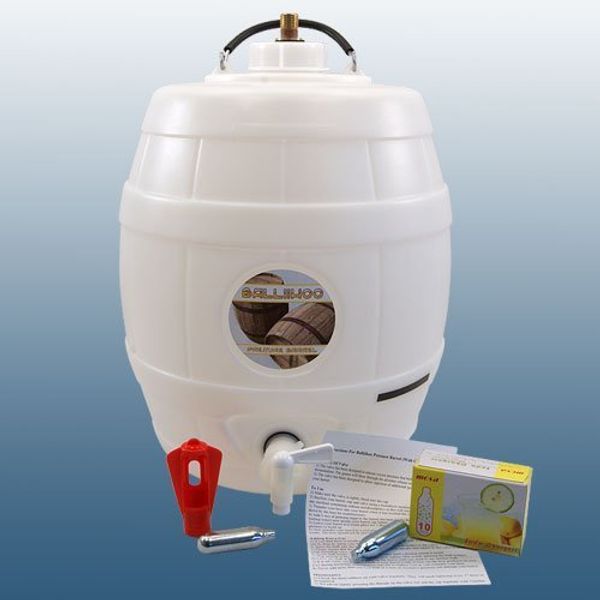 BALLIIHOO 5 Gallon Pressure Barrel With Full Co2 Control System - 16gram Bulbs And Pressure Gauge