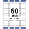 Avery Printable Return Address Labels with Sure Feed, 2/3" x 1-3/4", White, 1,500 Blank Mailing Labels (05195)