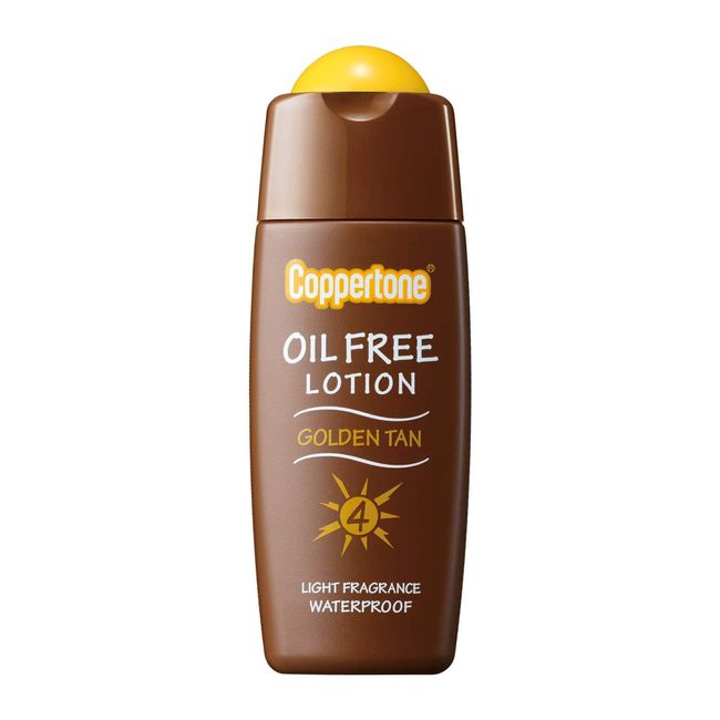 Coppertone Golden Tan Oil-Free Lotion Allergy Tested Light (SPF4) 120ml