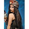 Womens Deluxe Halloween Voodoo Witch Doctor Dreadlock Wig