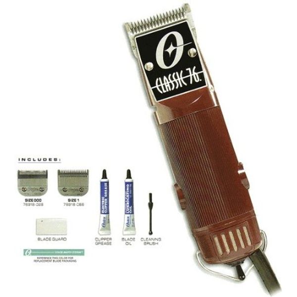Oster® Classic 76 Professional Hair Clippers For Barbers And Men, Hair Clipper Set, Burgundy