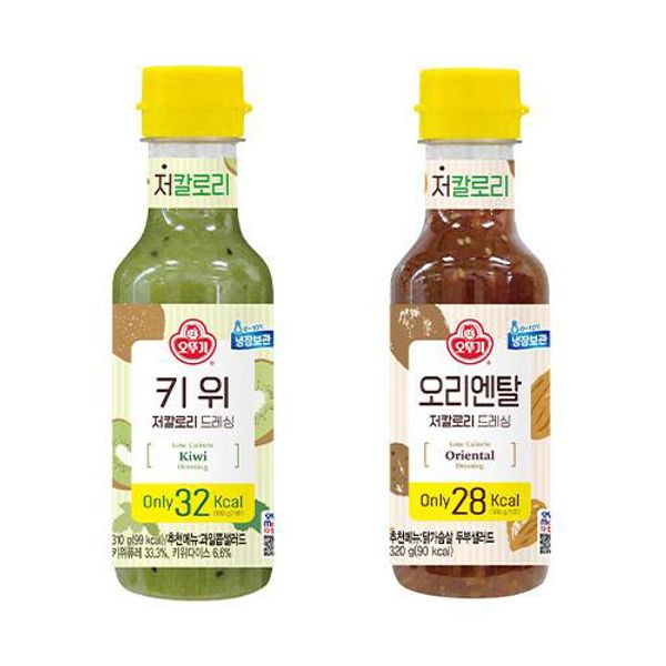 Kiwi low-calorie dressing + Oriental low-calorie dressing