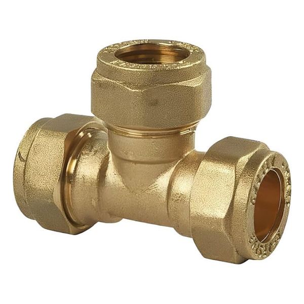 10mm Compression Equal Tee - Bag of 2