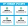 Seal Spray Closed Cell Insulating Foam Can Kit w/Gun Applicator&Cleaner (150 BF)