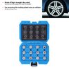 Wheel Lock Screw Removal,12pcs Car Spline Bits Locking Wheel Nuts Remove Tool Kits Auto Maintenance Repair