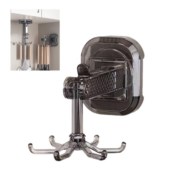 Kitchen Tool Hooks, Suction Cups, Kitchen Rack, Kitchen Rack, 360° Rotation, Strong Adhesive, Kitchen Storage, Lightweight, Kitchen Tools, Storage, Bathroom Storage, Waterproof, Rustproof, Wall
