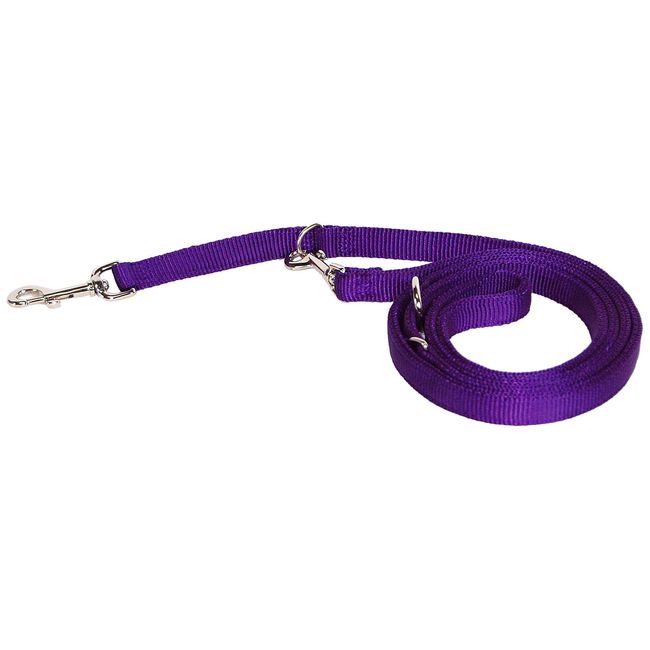 Hamilton Pet & Equine Hamilton Double Thick Nylon European Lead, 3/4-Inch, Purple