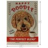 Retro Pets Happy Doodle Coffee Fridge Magnet