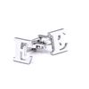 KnBoB Men Cufflinks Letter E Silver Cufflinks Wedding Business Gift With Box
