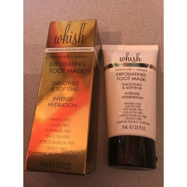 Whish exfoliating foot mask intense hydration smooths & Softens New