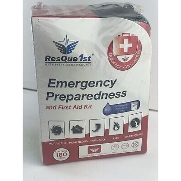 ResQue 1st First Aid Emergency Preparedness KIT Light Blanket Radio 180 piece