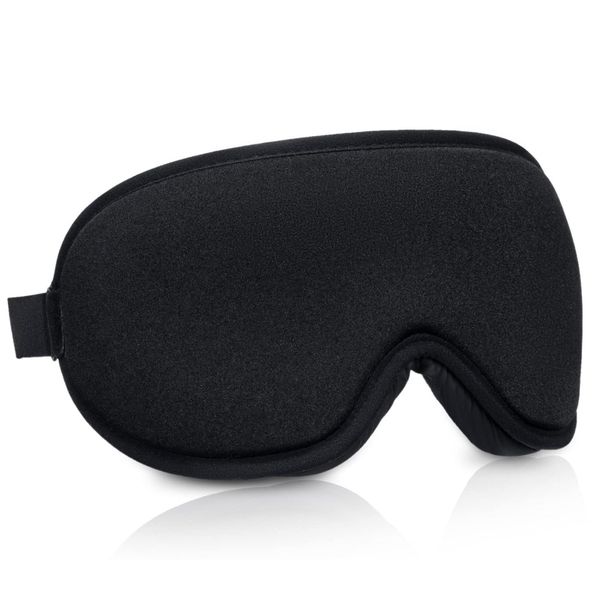 JYTDBCS Eye Mask for Sleep, Good Sleep, Goods, Light Blocking, 3D Dimensional, Blindfold, Gift,Black