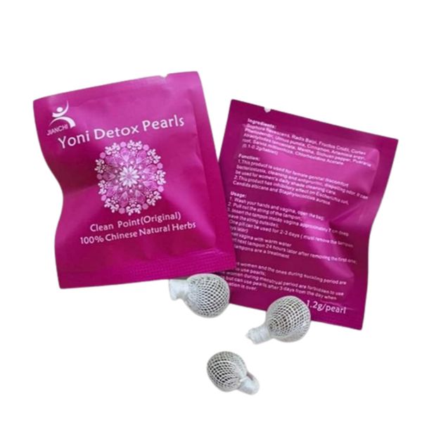 3X Yoni Detox Pearls Tampons Herbal Natural Vaginal Womb Cleansing Healing supository