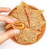HelenOu666 Chinese Traditional Classical Childhood Snacks Soft Chewy Sticky Sesame Candy 芝麻牛皮糖 (250g/8.8oz)