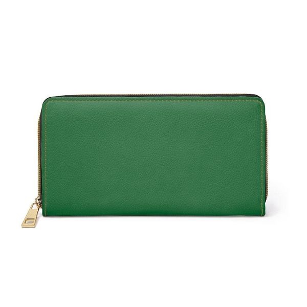 Womens Wallet, Zip Purse, Forest Green Purse - One size