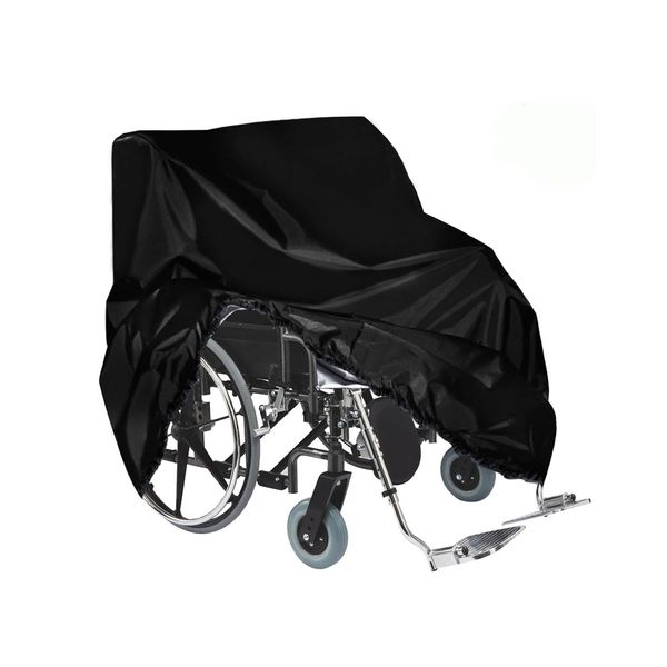 Kasla Wheelchair Cover,Waterproof Mobility Scooter Cover,Electric Wheelchair Storage Bag for Travel Outdoor Protector from Dust Dirt Snow Rain Sun Rays-45"Lx30"Wx51"H