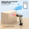TEEMI Bluetooth Barcode Scanner, 1D Handheld Laser Bar Code Reader with Auto Sensing & Fast Accurate Scanning, Easy Pairing with iPad, iPhone, Android Smartphone, Tablet, PC – No Stand