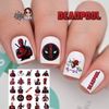 Deadpool  Waterslide Nail Decals Set 50 Instructions & Bonus