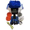 Grip 18pc Power Brush Auto Detailing Cleaning Microfiber Kit Polishing 54765